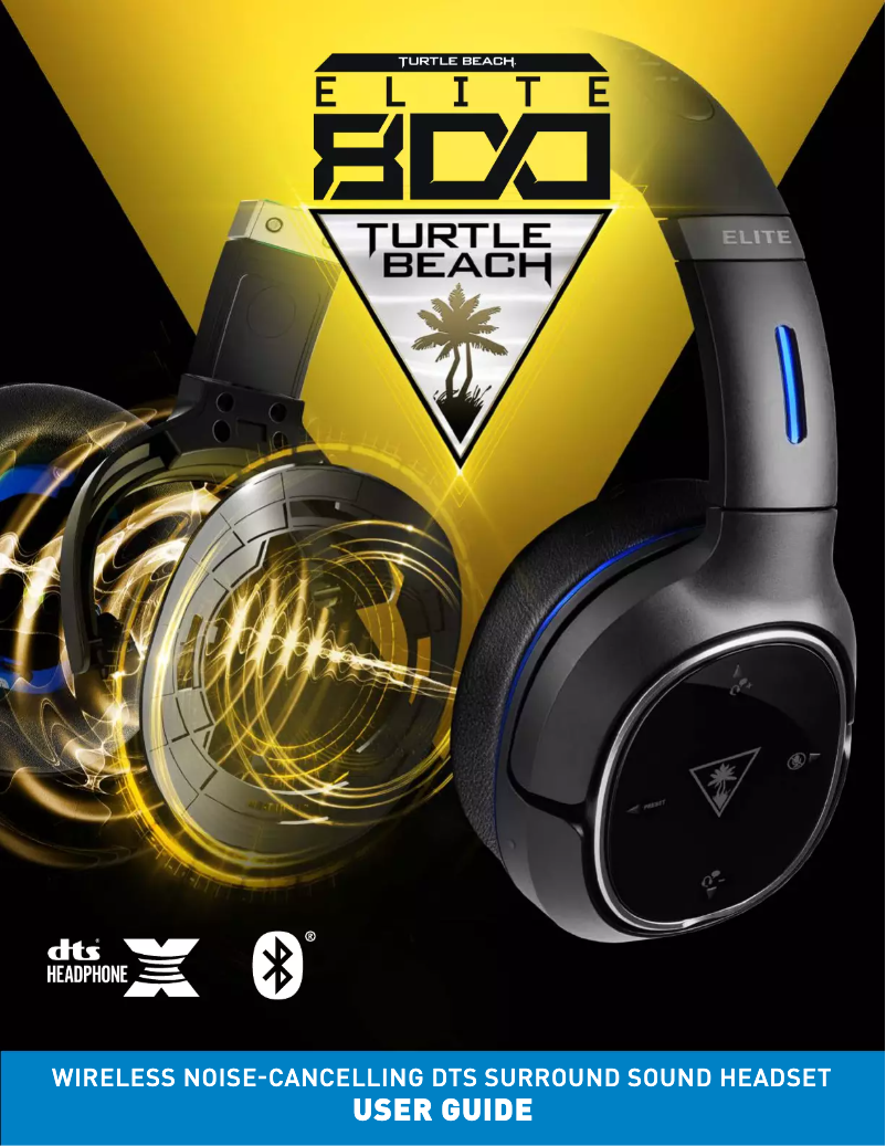 Page 1 de la notice Manuel utilisateur Turtle Beach Elite 800