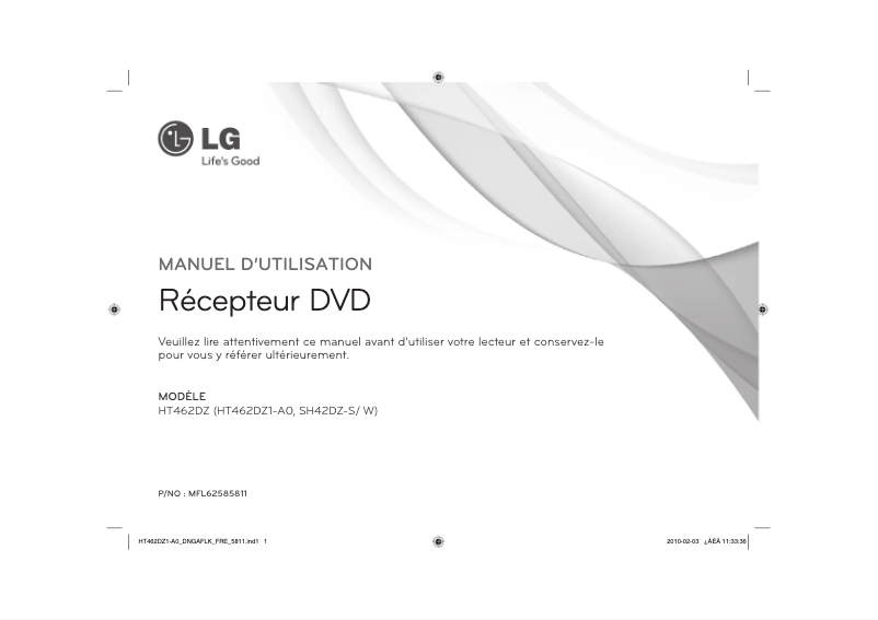 Página 1 del manual Manual de usuario LG HT-462DZ