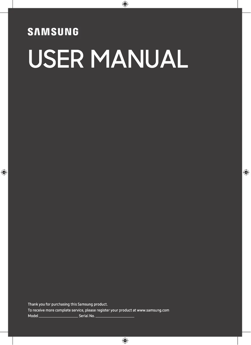 Page n°1 - Manuel utilisateur Samsung TU43CU8500K