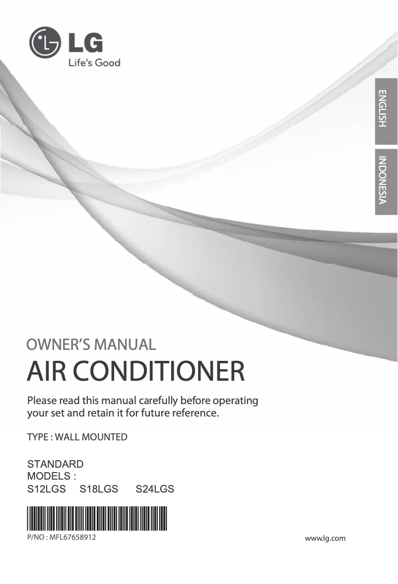 Page 1 de la notice Manuel utilisateur LG SN24LGS