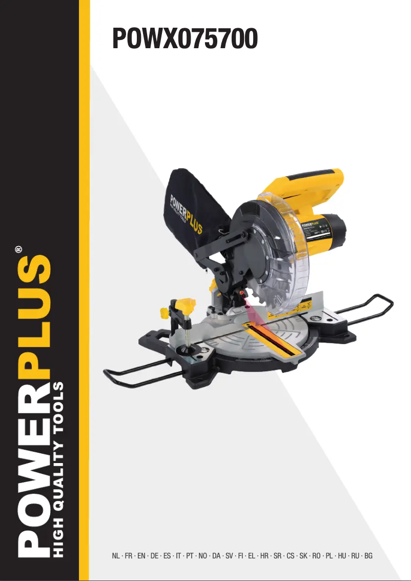 Page 1 de la notice Manuel utilisateur PowerPlus POWX075700