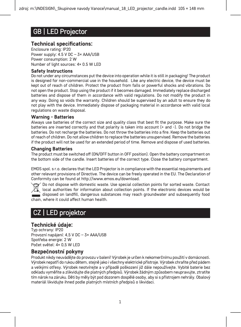 Image de la première page du manuel de l'appareil DCPC05