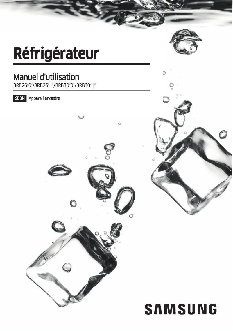 Page n°1 - Manuel utilisateur Samsung BRB26602FWW