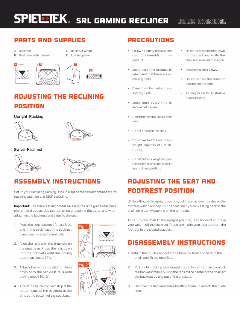 Page 1 of the manual User Manual Spieltek SRL