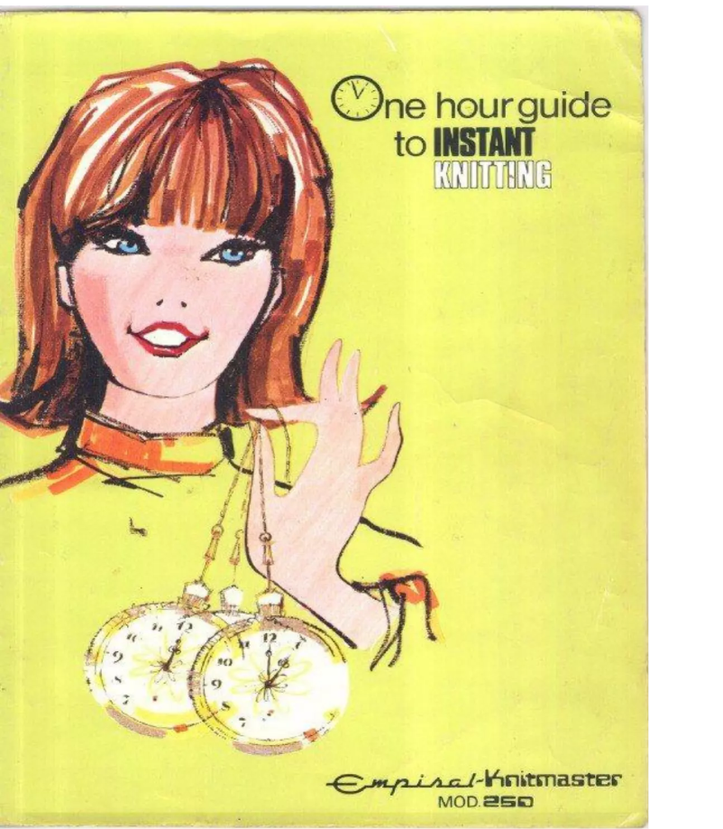 Image de la première page du manuel de l'appareil Knitmaster 250