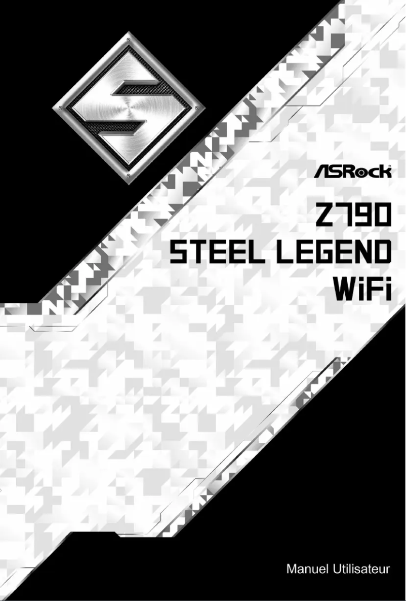 Page 1 de la notice Manuel utilisateur Asrock Z790 Steel Legend WiFi