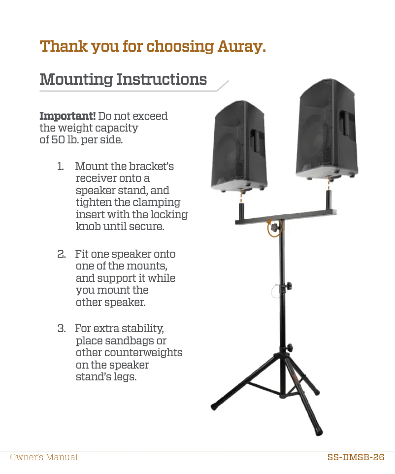Image de la première page du manuel de l'appareil SS-DMSB-26
