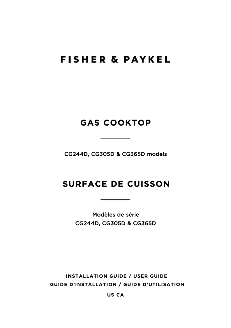 Image de la première page du manuel de l'appareil CG305DLPX1