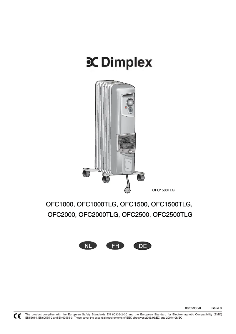 Imagen de la primera página del manual del dispositivo OFC2500TLG