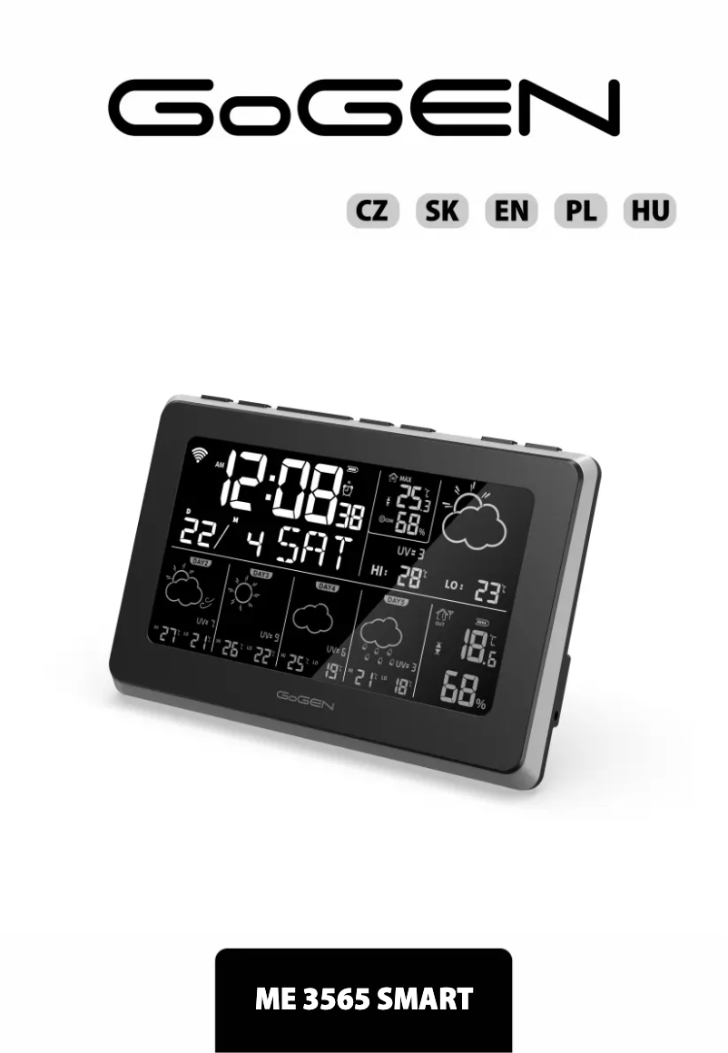 Página 1 del manual Manual de usuario GoGen ME 3565 SMART