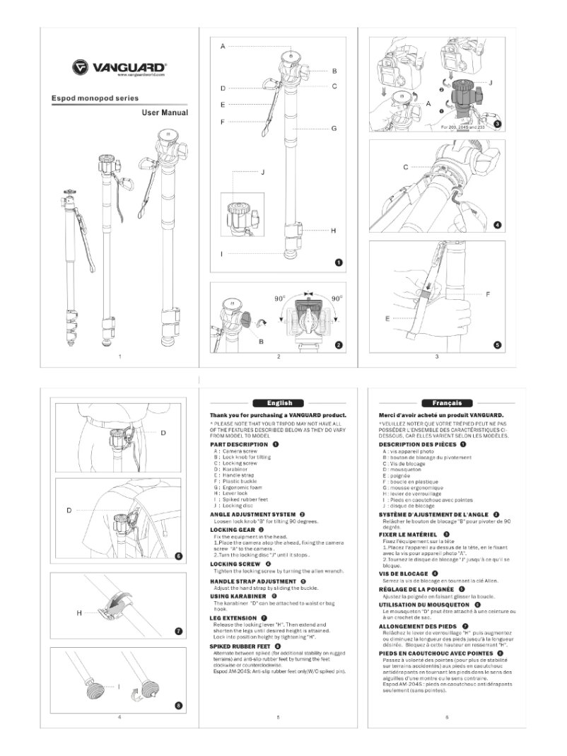 Image de la première page du manuel de l'appareil Espod AM 203