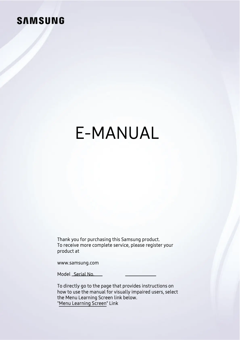 Page 1 de la notice Manuel utilisateur Samsung QE65QN90AATXXU