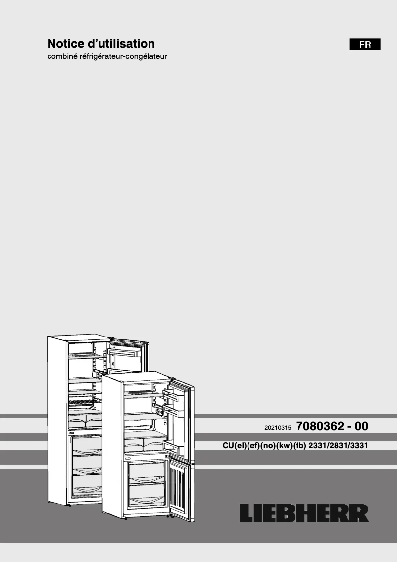 Image de la première page du manuel de l'appareil CU 2811-20