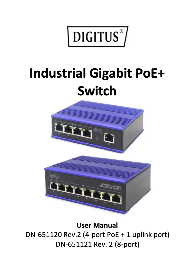 Page 1 de la notice Manuel utilisateur Digitus DN-651120