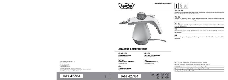 Image de la première page du manuel de l'appareil IAN 42784