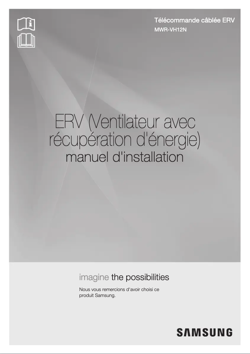 Image de la première page du manuel de l'appareil MWR-VH12N