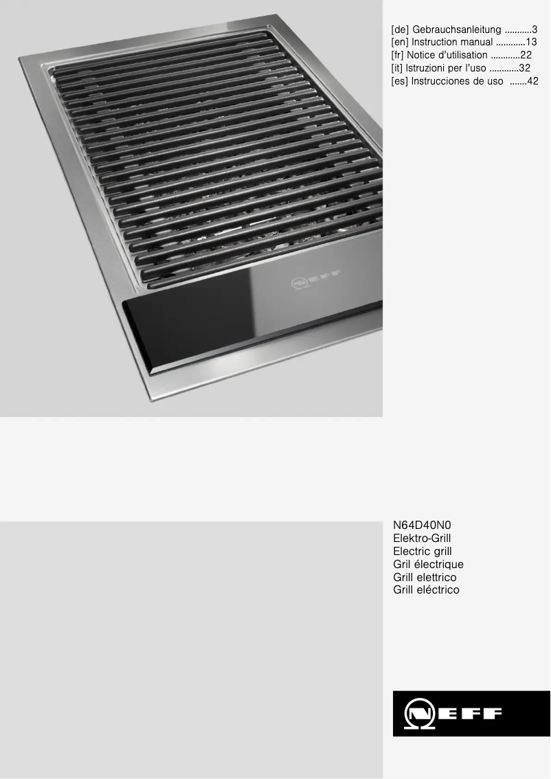 Page 1 de la notice Manuel utilisateur Neff ND 6440 N