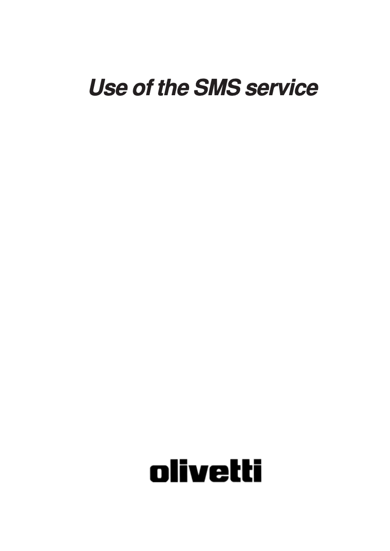 Page 1 de la notice Manuel utilisateur Olivetti Fax-Lab 105F