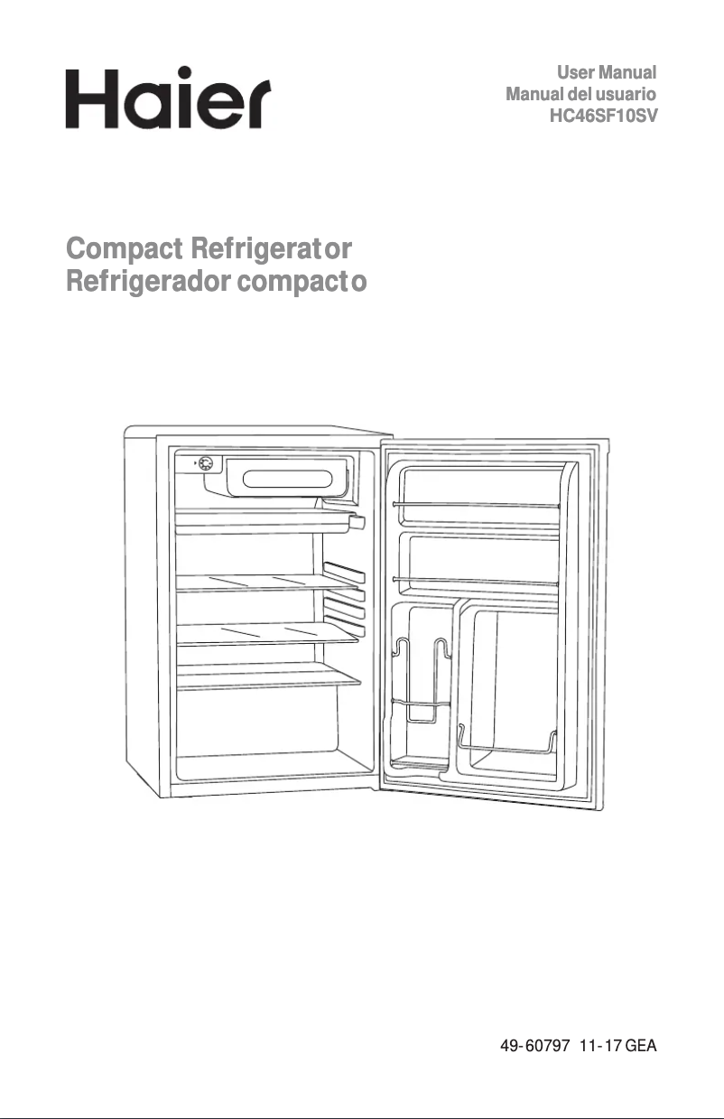 Page n°1 - Manuel utilisateur Haier HC46SF10SV
