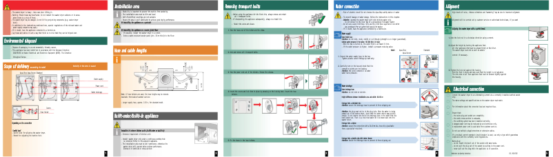 Page 1 de la notice Guide d'installation Bosch WVH28460EP