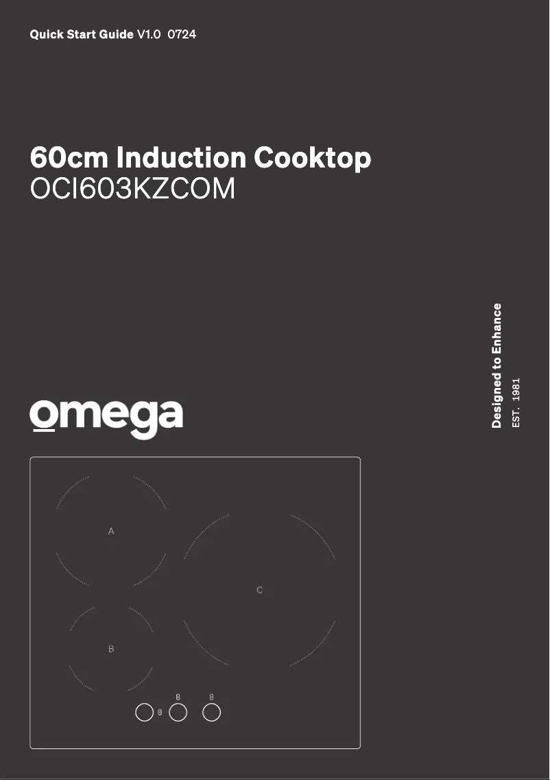 Page n°1 - Guide de démarrage rapide Omega OCI603KZCOM