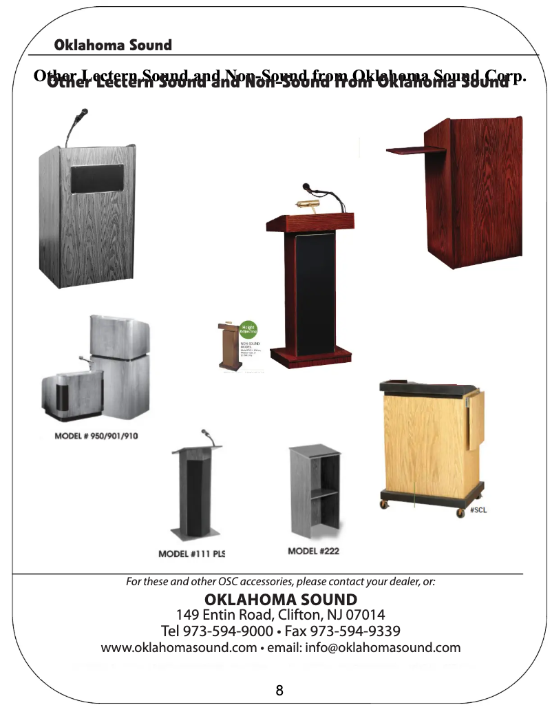 Page 1 de la notice Manuel utilisateur Oklahoma Sound 612S