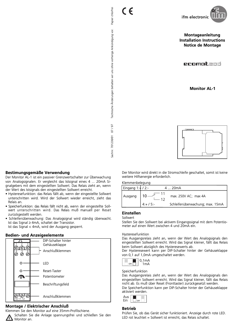 Image de la première page du manuel de l'appareil DL0001