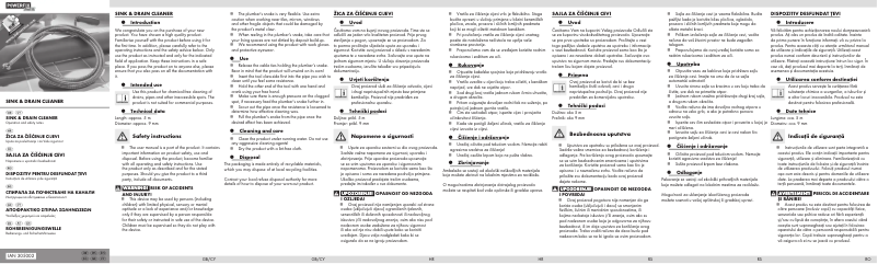 Page 1 de la notice Manuel utilisateur Powerfix HG03974
