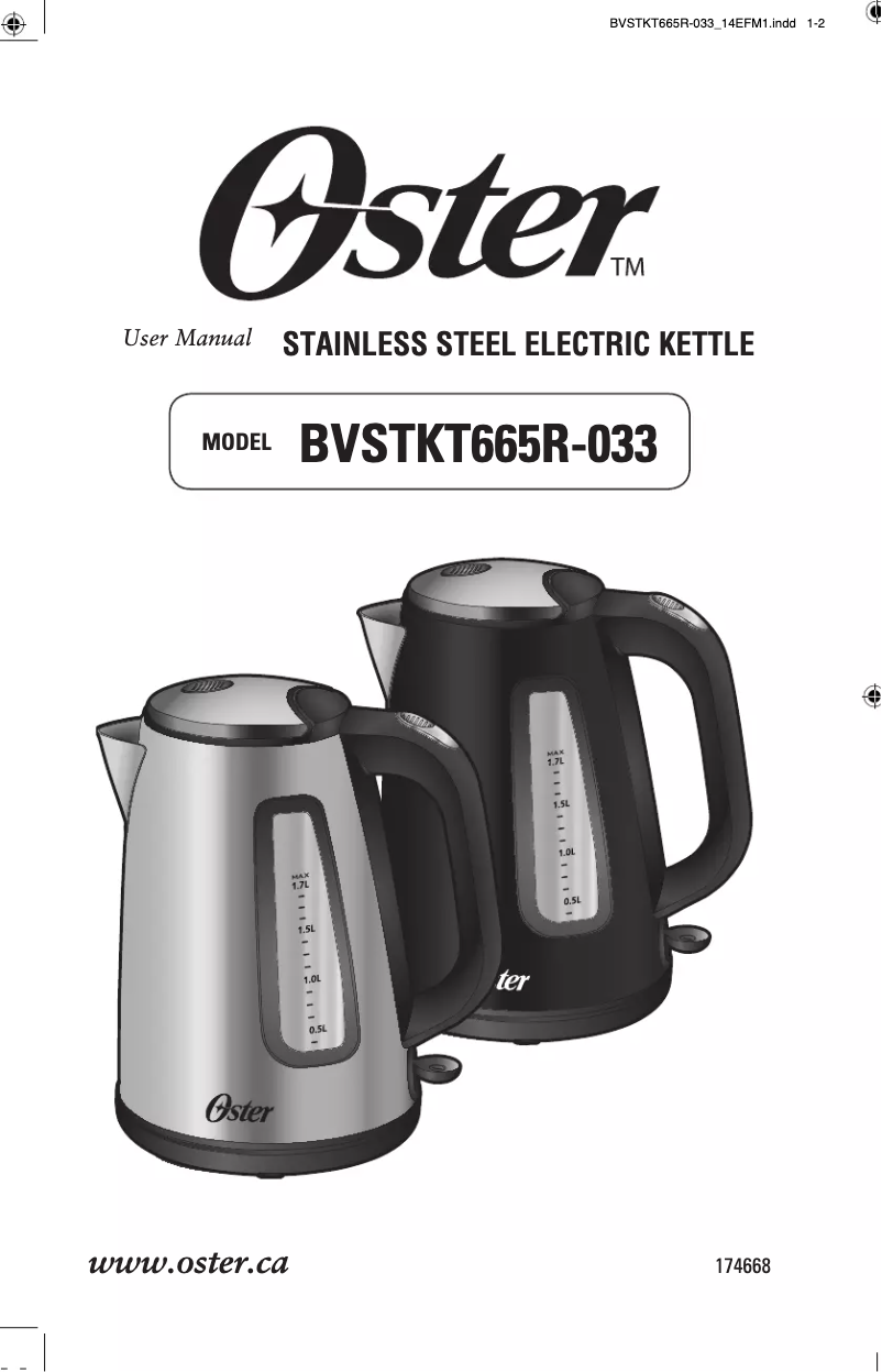 Image de la première page du manuel de l'appareil BVSTKT687-033