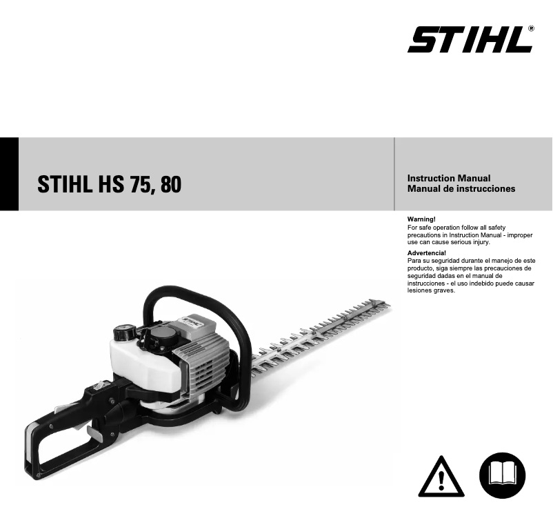 Page n°1 - Manuel utilisateur Stihl HS 75