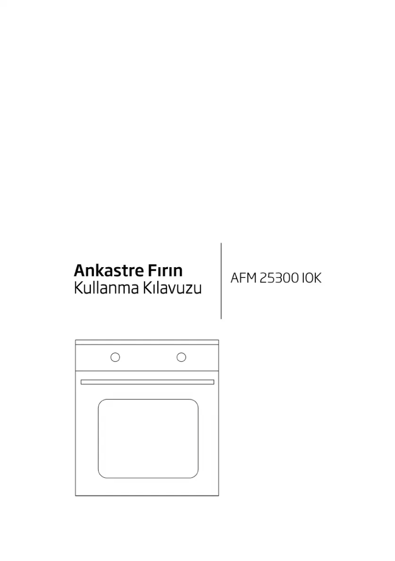 Page n°1 - Manuel utilisateur Beko AFM 25300 IOK