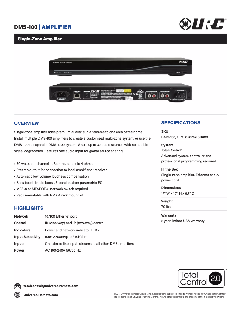 Image de la première page du manuel de l'appareil DMS-100