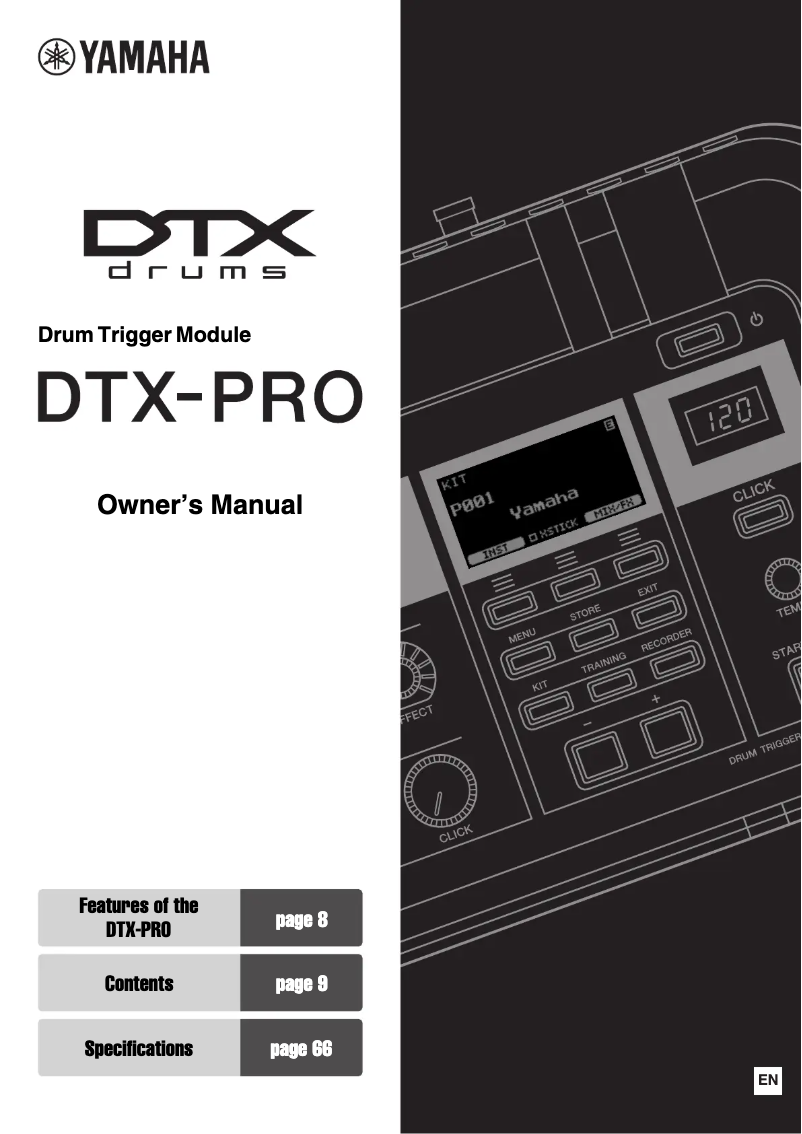 Image de la première page du manuel de l'appareil DTX6K-X