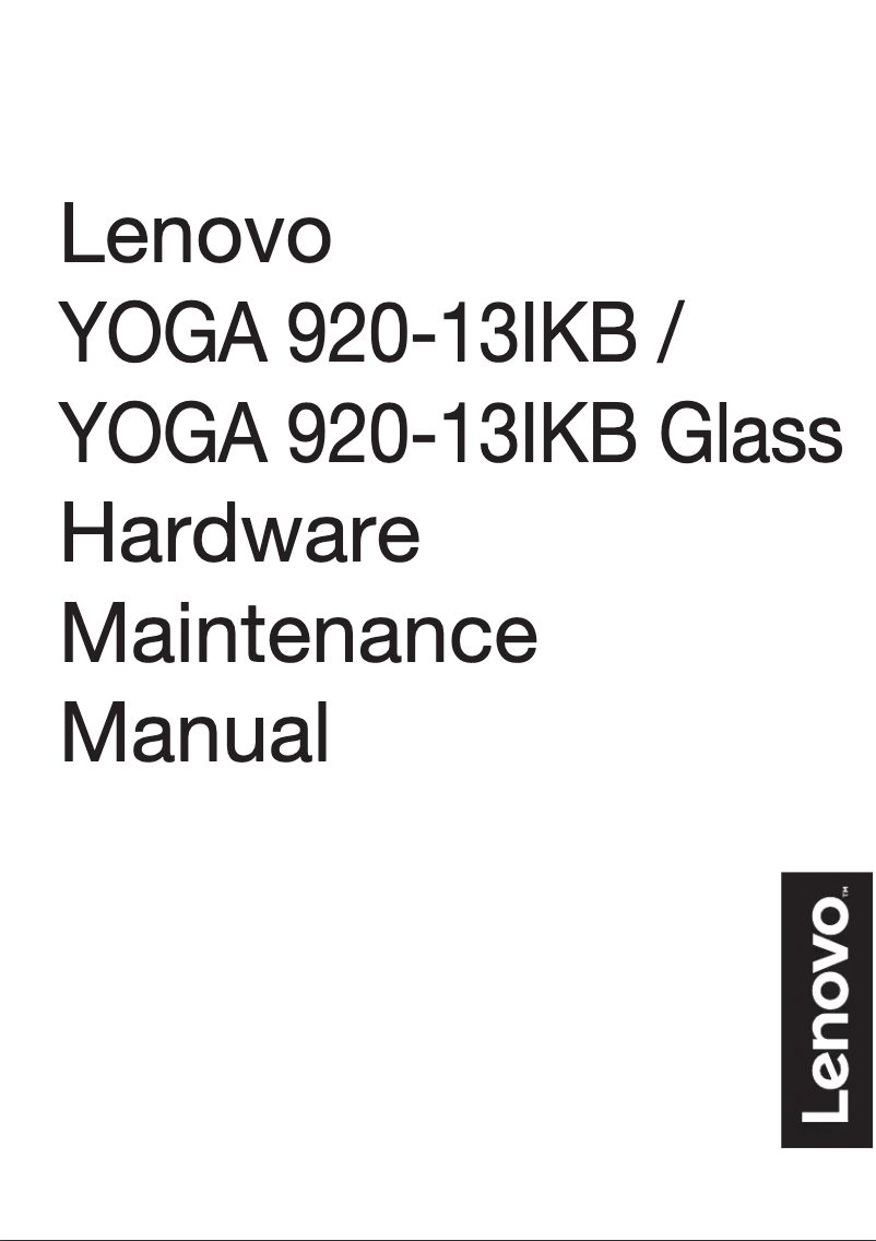 Página 1 del manual Manual de usuario Lenovo Yoga 920