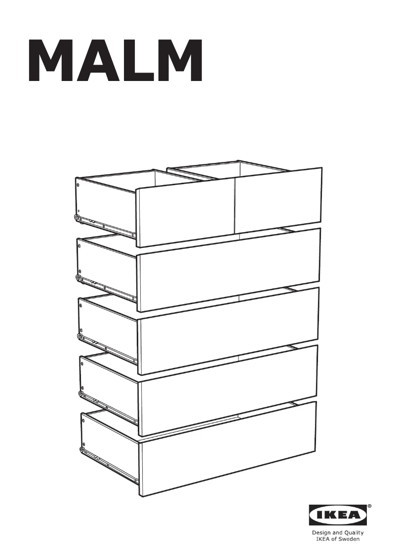 Page 1 de la notice Manuel utilisateur Ikea MALM 405.461.45