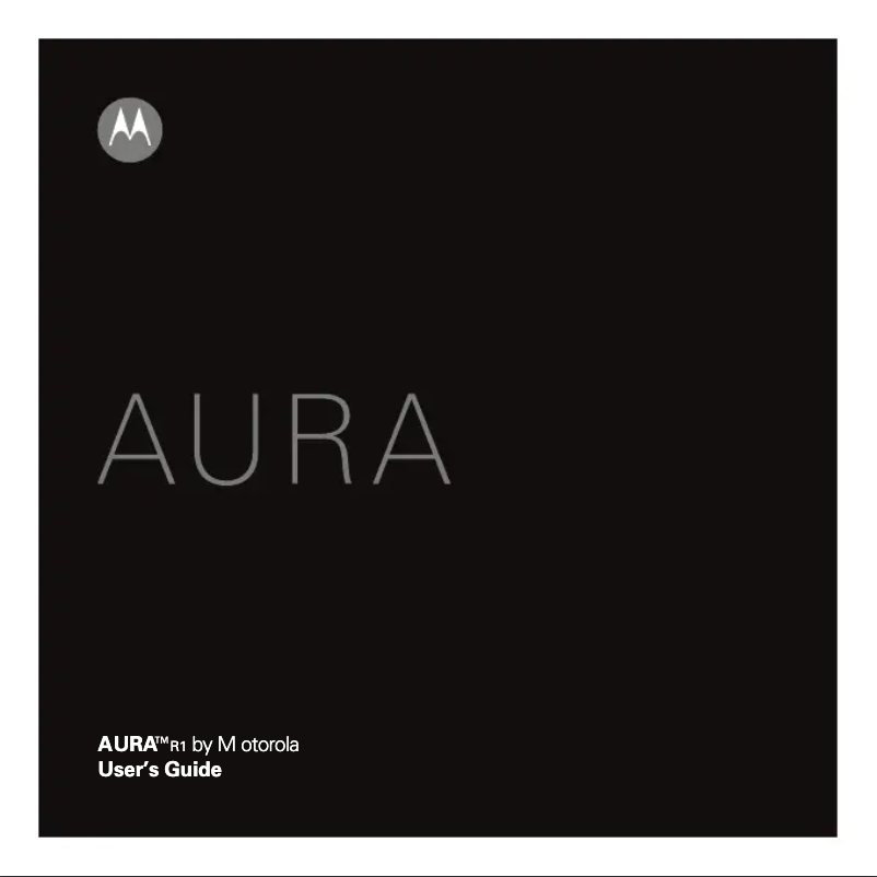 Page 1 of the manual User Manual Motorola AURA Celestial Edition