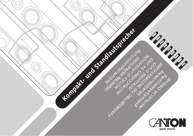 First page image of the manual for CD 100.2