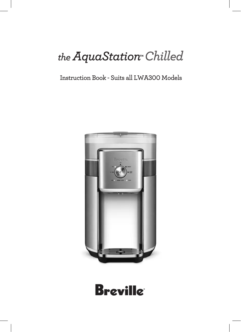 Page 1 de la notice Manuel utilisateur Breville the AquaStation Chilled LWA300