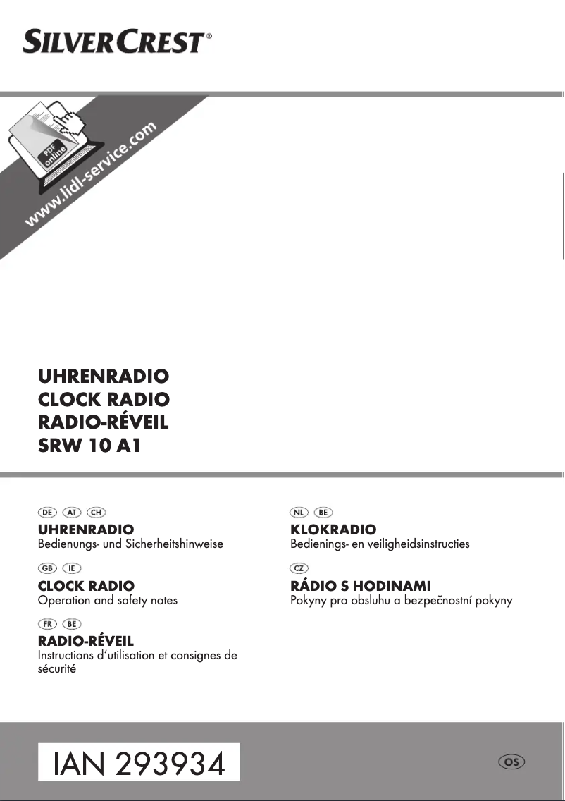Page 1 de la notice Manuel utilisateur SilverCrest SRW 10 A1
