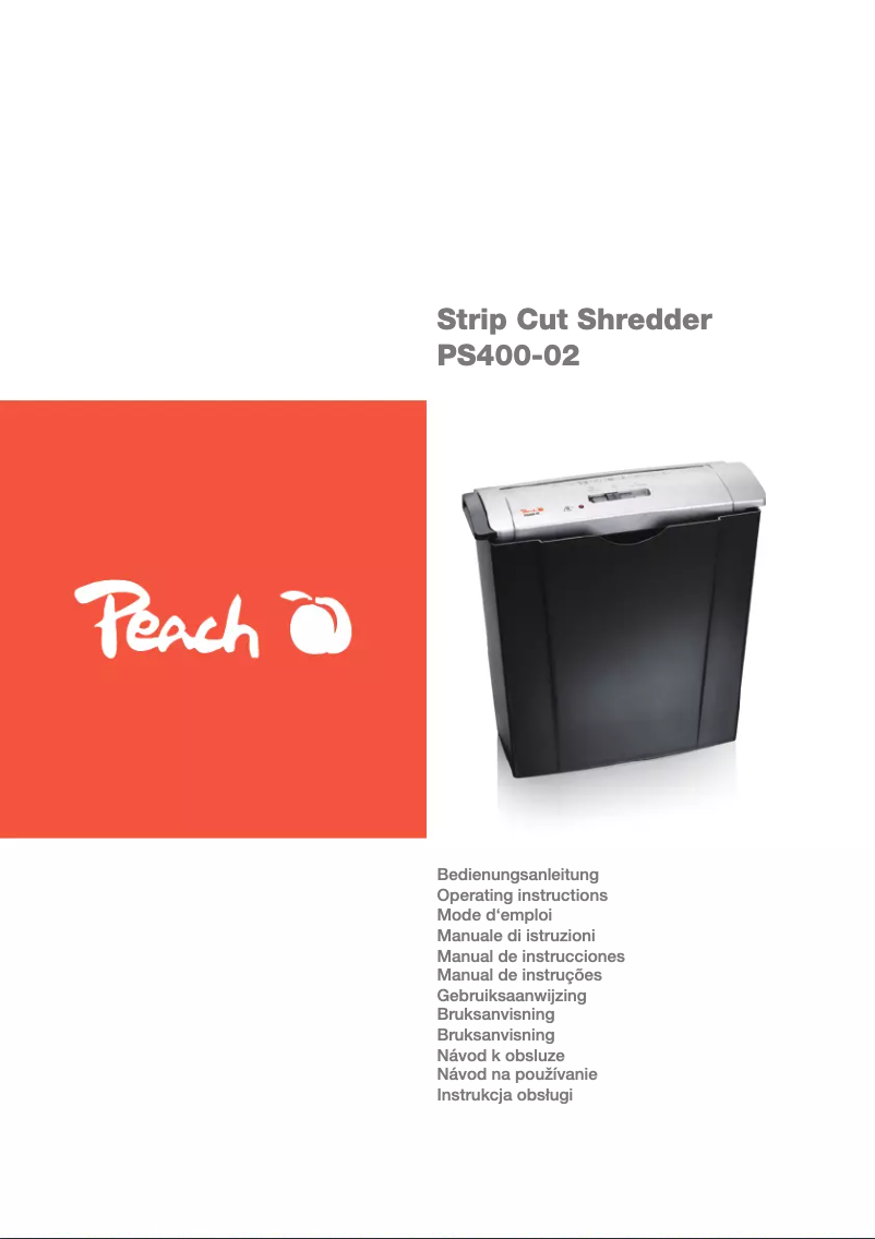 Page n°1 - Manuel utilisateur Peach PS400-02