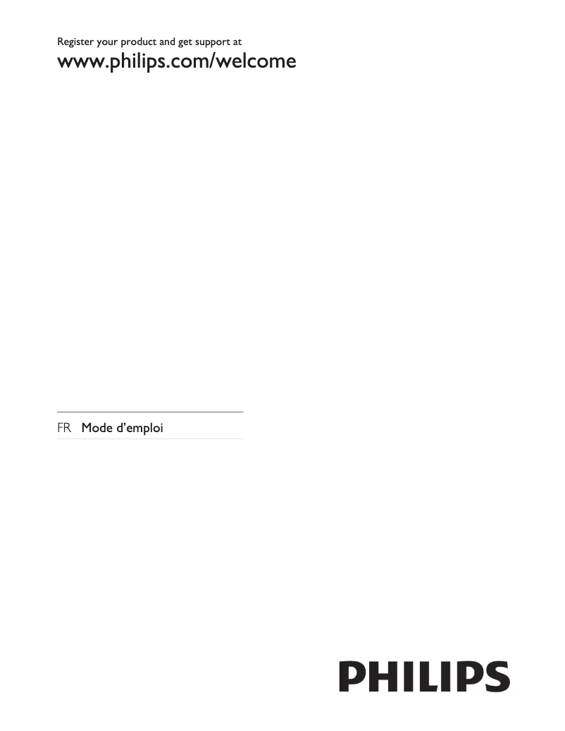 Page 1 de la notice Manuel utilisateur Philips 26HFL5870D