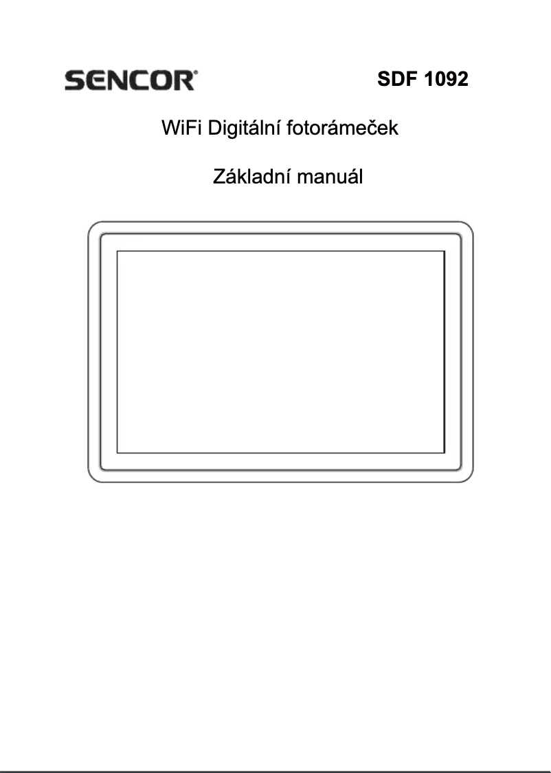 Image de la première page du manuel de l'appareil SDF 1092