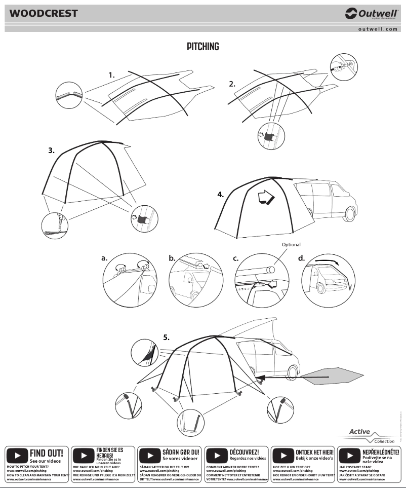 Page 1 de la notice Manuel utilisateur Outwell Woodcrest