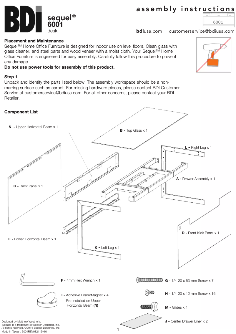 Image de la première page du manuel de l'appareil Sequel