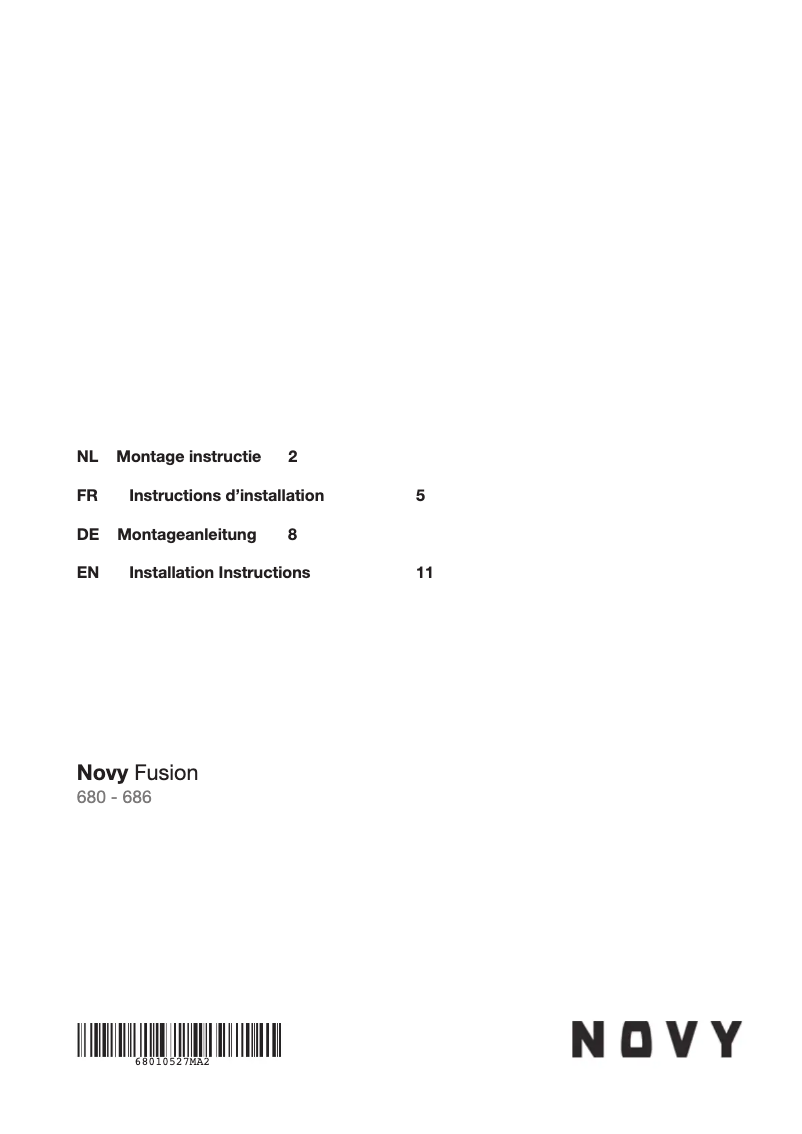 Image de la première page du manuel de l'appareil Fusion 686
