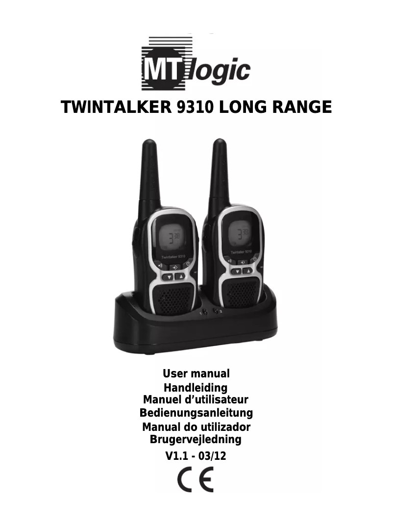 Page 1 de la notice Manuel utilisateur Esscom Twintalker 9310