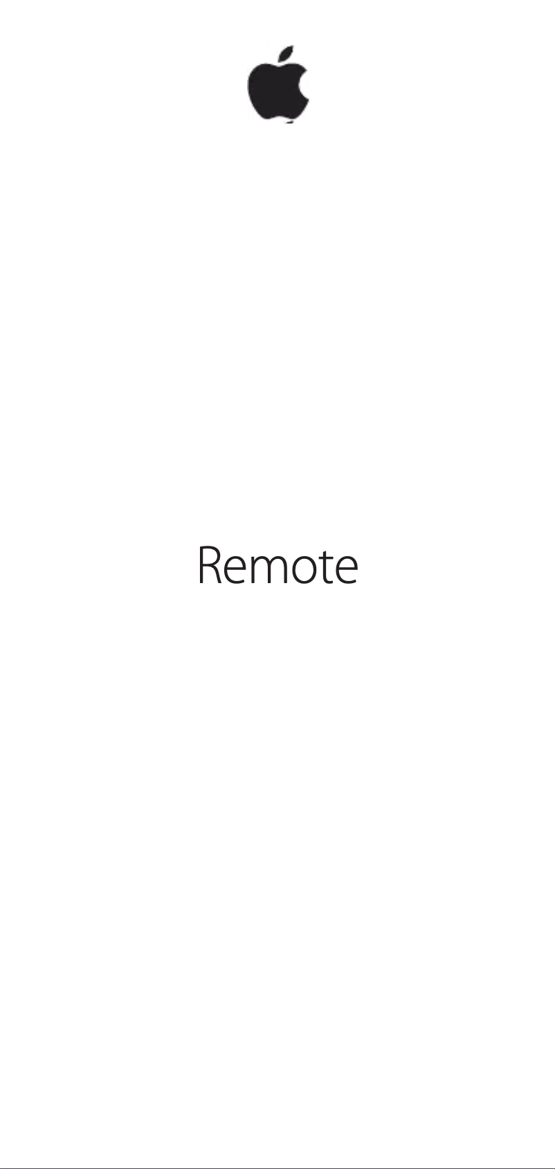 Page n°1 - Manuel utilisateur Apple Siri Remote