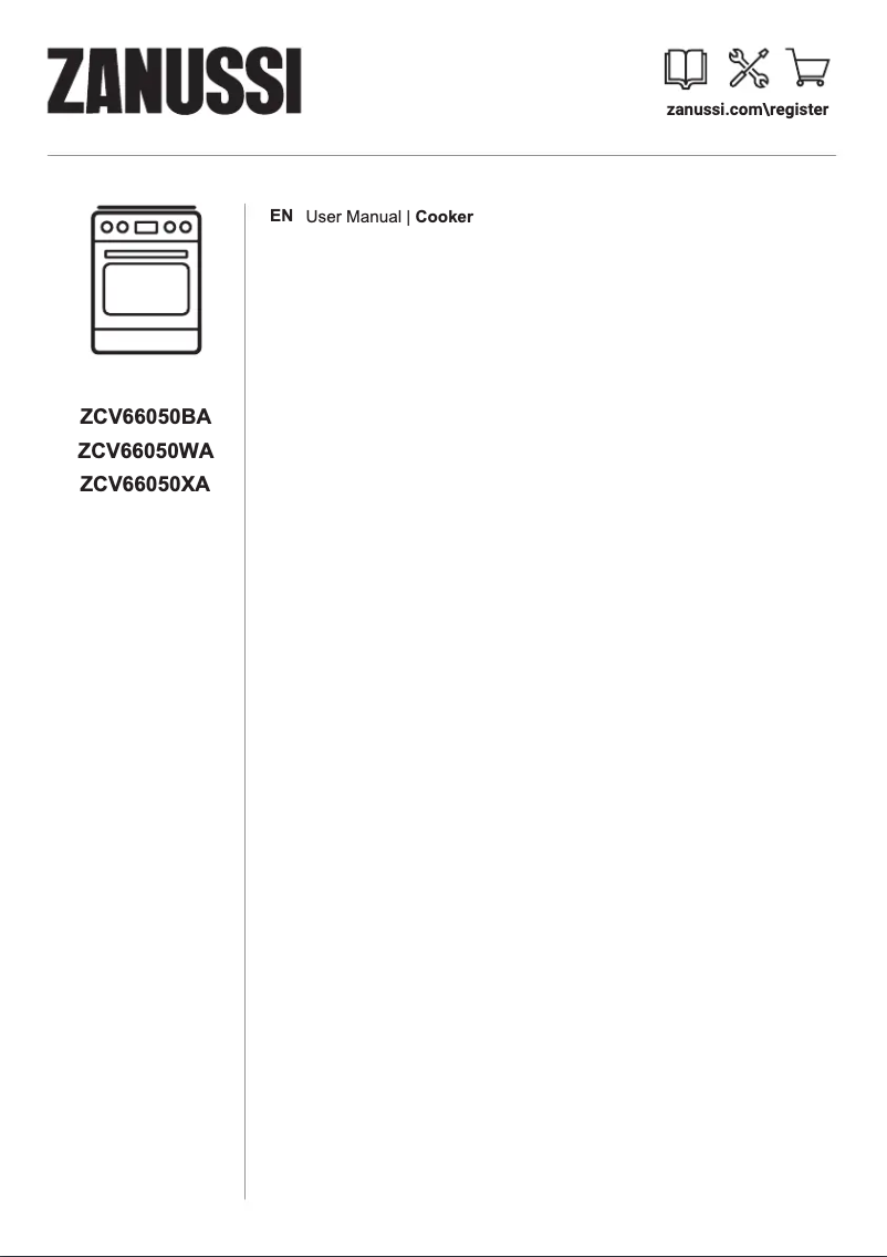 Page 1 de la notice Manuel utilisateur Zanussi ZCV66050BA