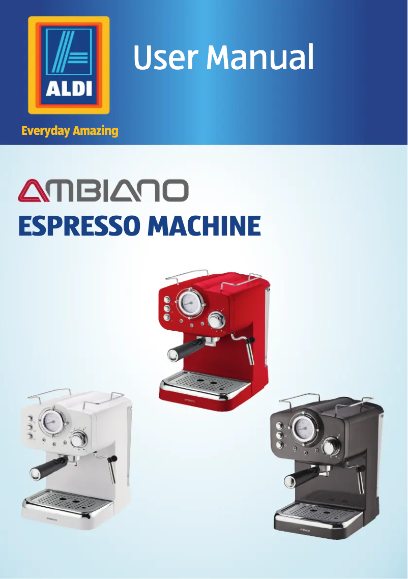 Page n°1 - Manuel utilisateur Ambiano GT-EM-01-UK