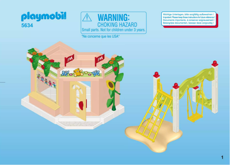 Page n°1 - Manuel utilisateur Playmobil City Life Preschool Paradise 5634